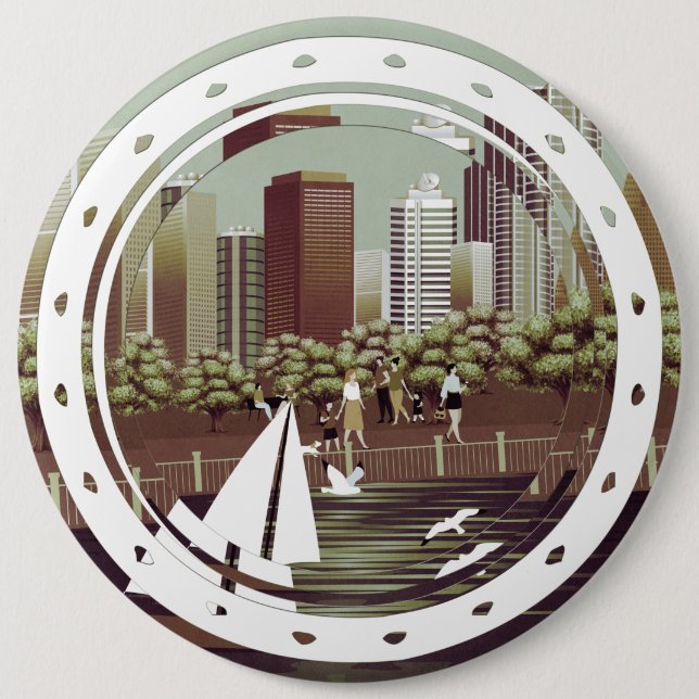 Urban landscape button (Front)