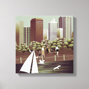 Urban landscape canvas print
