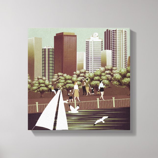 Urban landscape canvas print (Front)