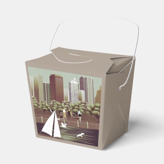 Urban landscape favour box (Front Side)