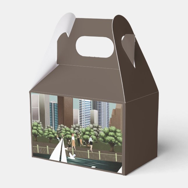 Urban landscape favour box (Front Side)