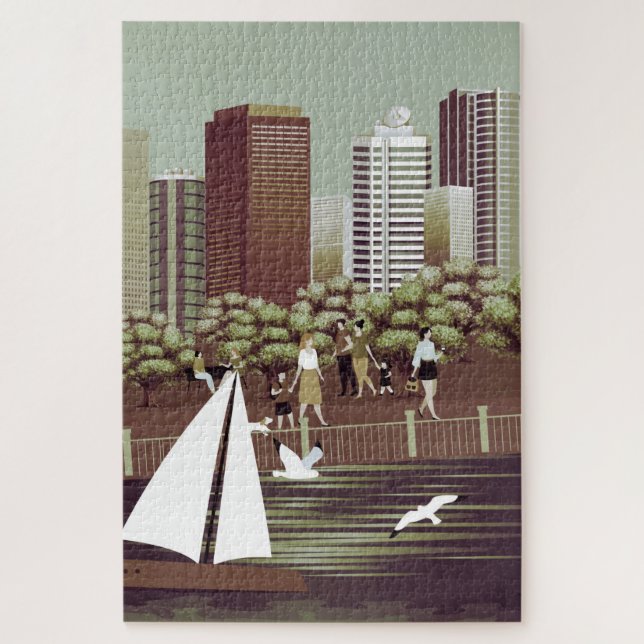 Urban landscape jigsaw puzzle (Vertical)