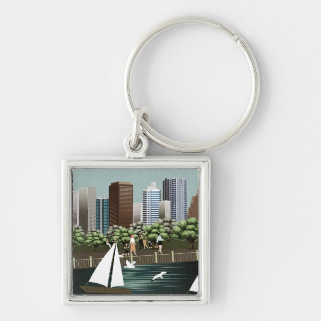 Urban landscape key ring (Front)