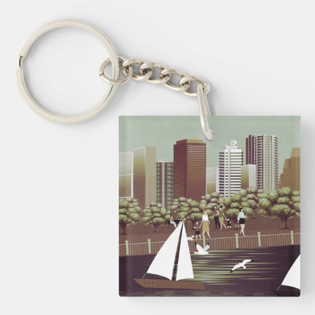 Urban landscape keychain (Front)