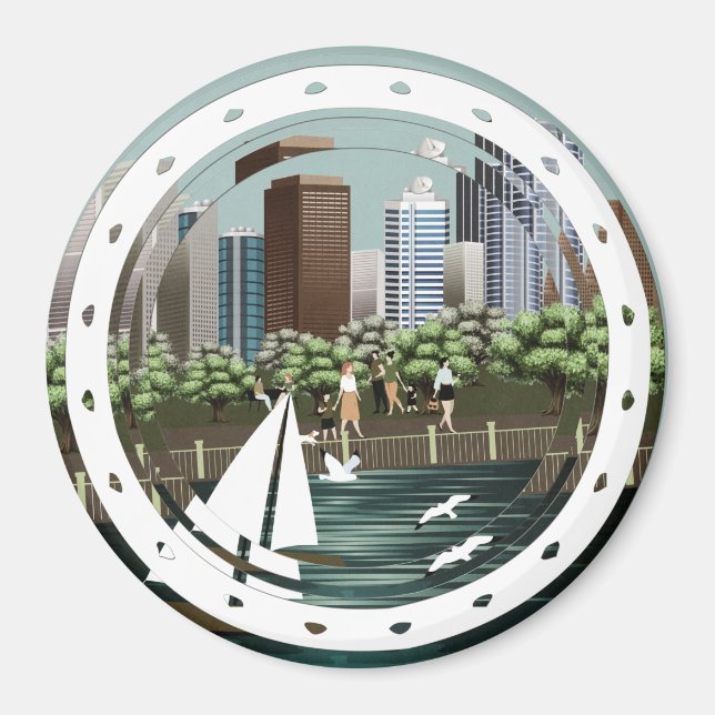 Urban landscape magnet (Front)