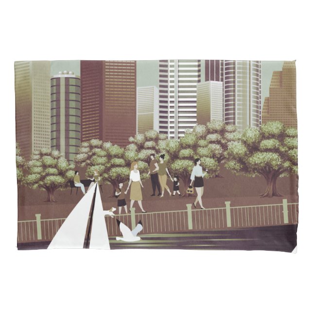Urban landscape pillowcase (Front)