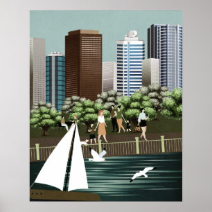 Urban landscape poster