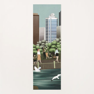 Urban landscape yoga mat