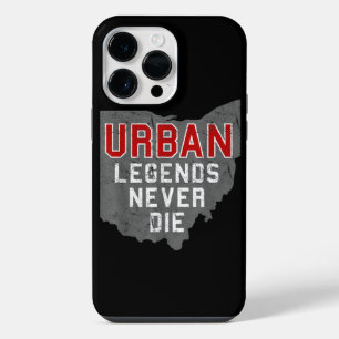 Urban Legends Never Die State of Ohio Distressed  iPhone 14 Pro Max Case
