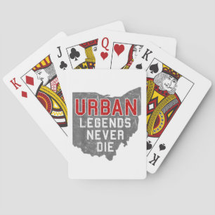 Urban Legends Never Die State of Ohio Distressed Playing Cards