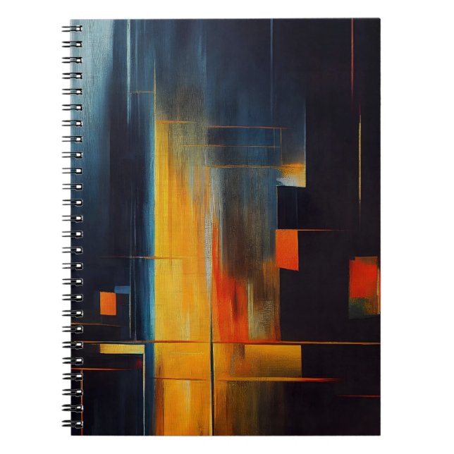 Urban Lights Abstract Geometry Notebook (Front)