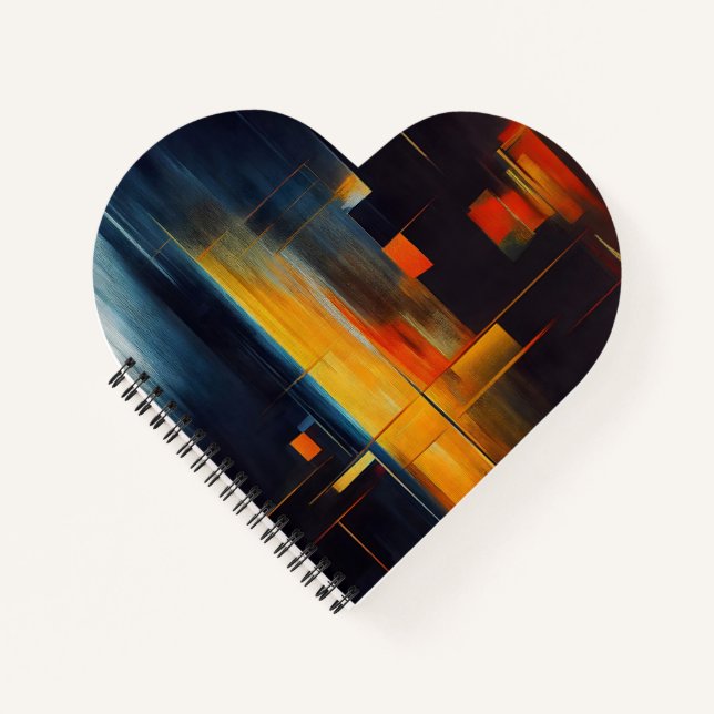 Urban Lights Abstract Geometry Notebook (Front)