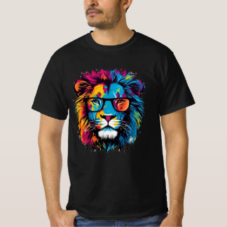 Urban Lion: Graffiti Colorful T-shirt Art