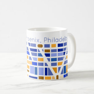 Urban Map Cities Lived Moved New Home Cool Coffee Mug