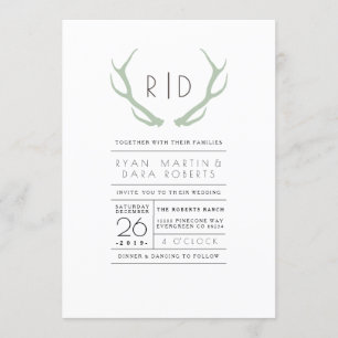 Urban Meets Rustic   Wedding Invite