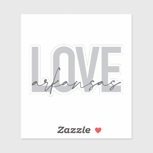 Urban, modern, simple, cool design Love Arkansas (Sheet)