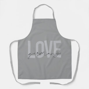Urban, modern, simple, cool design Love Germany Apron