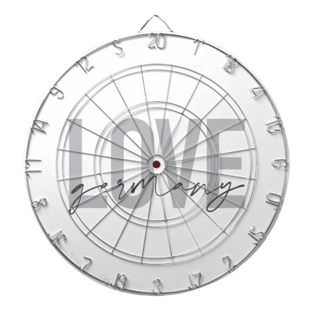 Urban, modern, simple, cool design Love Germany Dartboard (Front)