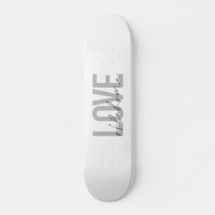 Urban, modern, simple, cool design Love Oklahoma Skateboard