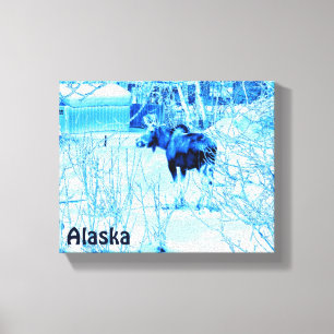 Urban Moose Canvas Print