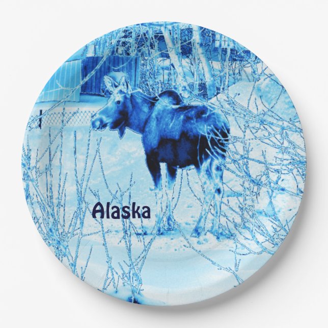 Urban Moose Paper Plate (Front)