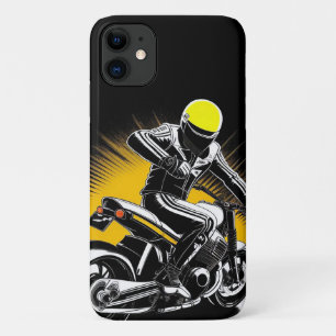 🌃 Urban Motorcycle Rider in Motion Case-Mate iPhone Case