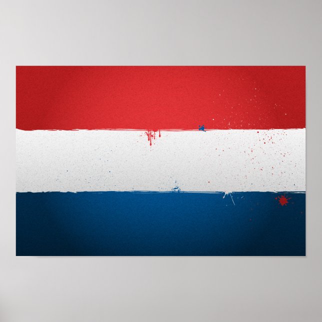 Urban Netherlands Flag Poster (Front)
