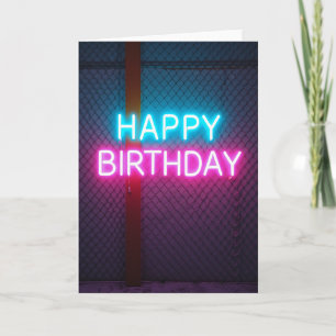 Urban Night Birthday Card