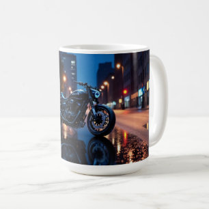 Urban Night Motorcycle Coffee Mug