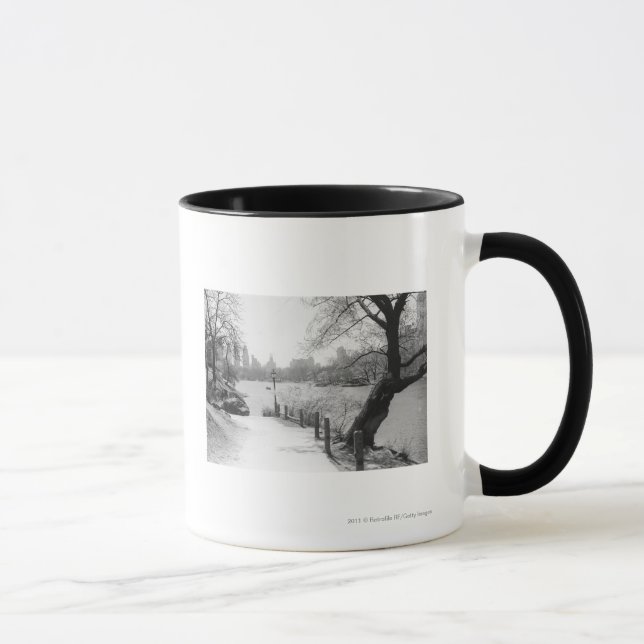 Urban park with tranquil lake mug (Right)