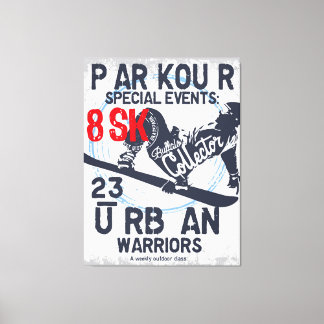 Urban Parkour – Extreme Sports Artwork, Canvas Print