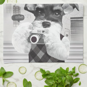 Urban Photographer: Schnauzer in Taipei City Tea Towel