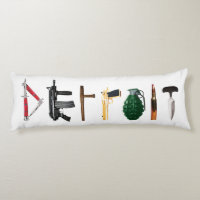 Urban Pillow Pop Art DETROIT