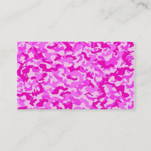 Urban Pink Camouflage Business Card