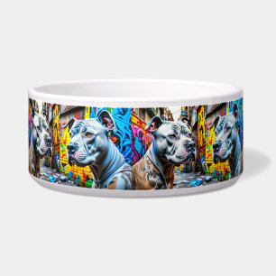 Urban Pitbull City Graffiti Street Art Colourful