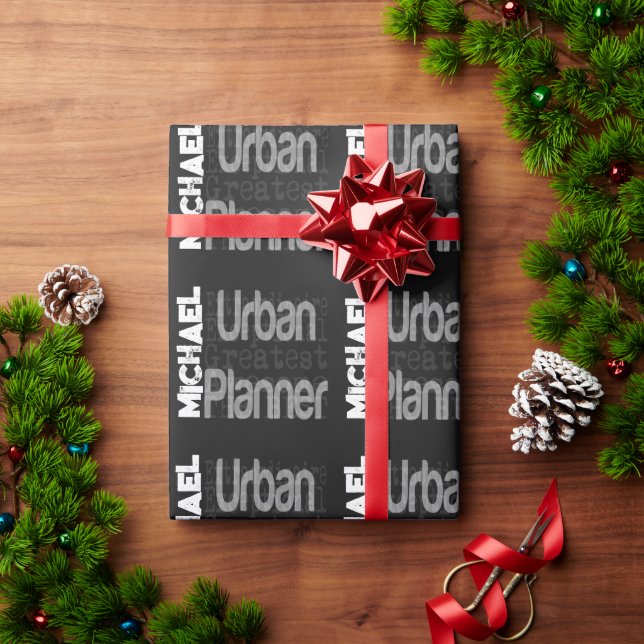Urban Planner Extraordinaire Wrapping Paper (Holiday Gift)