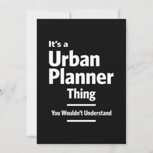 Urban Planner Job Title Gift Thank You Card
