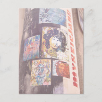 Urban Pole w/Ads Postcard