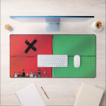 Urban Pop Art Cross Desk Mat<br><div class="desc">Elevate your workspace with bold pop-art vibes! This desk mat fuses urban street energy and minimalist illustration, featuring a striking red & green halftone backdrop with a daring black X. Perfect for gamers, designers, or anyone craving a creative boost—smooth mouse glide meets eye-catching style. Professional Description : Transform your desk...</div>