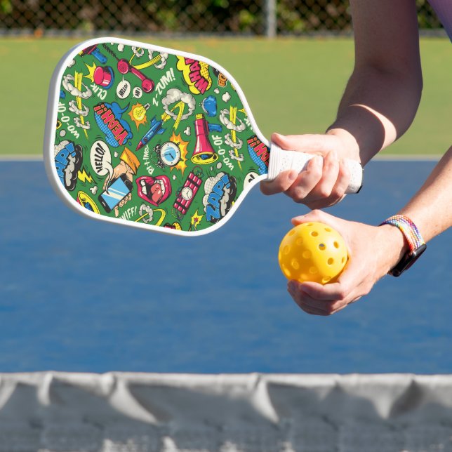 Urban Pop Art Explosion Pickleball Paddle (Insitu)