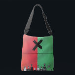 Urban Pop Art X Crowd Tote<br><div class="desc">Carry bold energy everywhere. This urban pop art tote mixes red-green halftone textures with a rebellious brushstroke X and minimalist crowd figures. A retro comic vibe meets street art attitude—perfect for creators,  rebels,  and anyone who refuses to blend in.</div>