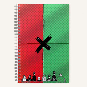 Urban Pop Crowd Retro Notebook