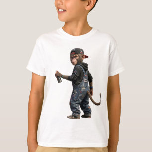 Urban Primate Street Artist Spray Painting Human T-Shirt