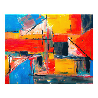 Urban Pulse Abstract Art Photo Print