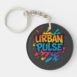 Urban Pulse – Vibrant Street Art Tee Key Ring