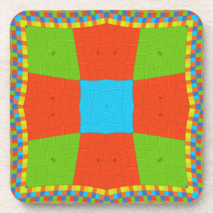 "Urban Quilt" European Geometric Pattern Art Coaster