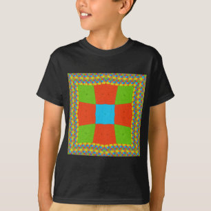 "Urban Quilt" European Geometric Pattern Art T-Shirt