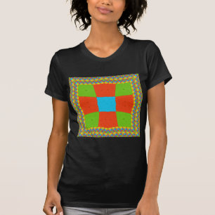 "Urban Quilt" European Geometric Pattern Art T-Shirt