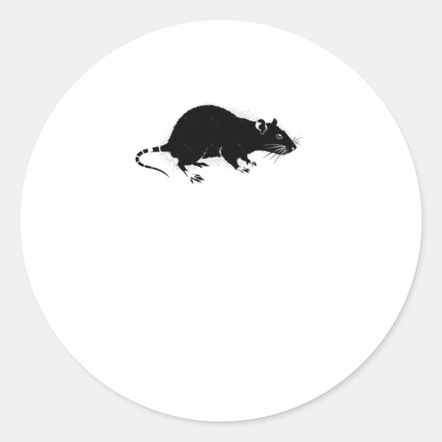 Urban Rat Stencil Graffiti Art Sticker  (Front)