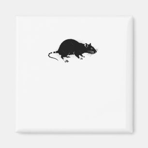 Urban Rat Stencil Graffiti Art Sticker Magnet